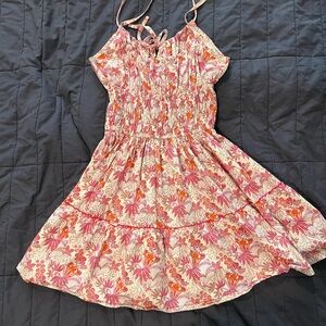 Floral Pink cottagecore Dress